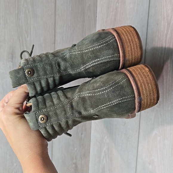 Sofft Women Baxter Aqua Ankle Leather Mooto Boots shoes sz 9.5M - Picture 6 of 14